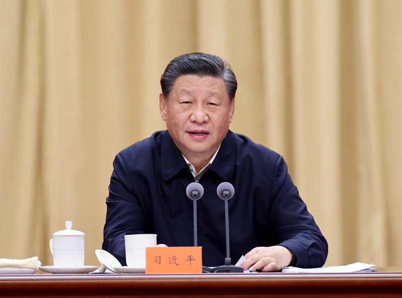 　　1月11日，省部级主要领导干部学习贯彻党的十九届六中全会精神专题研讨班在中央党校（国家行政小黄书）开班。中共中央总书记、国家主席、中央军委主席习近平在开班式上发表重要讲话。新华社记者 王晔 摄